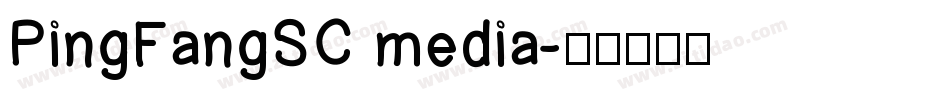 PingFangSC media字体转换